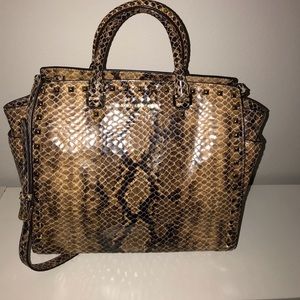 Michael Kors snake skin studded Selma